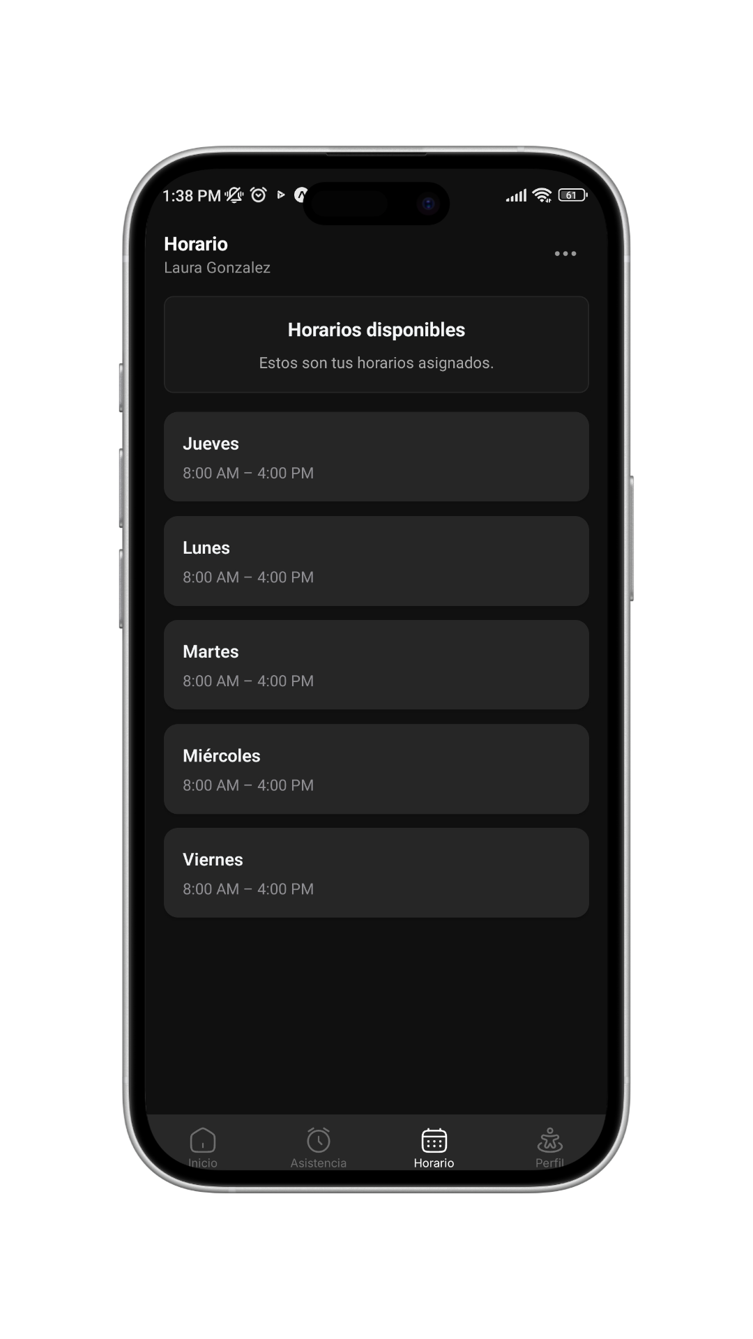 Pantalla de registro